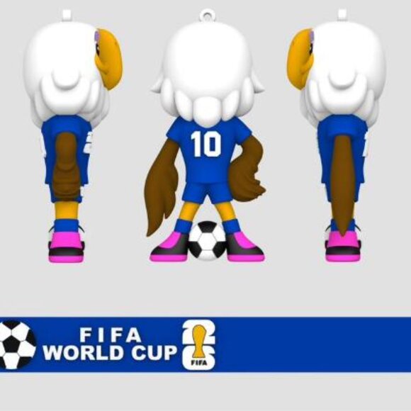 World Cup 2026 Mascots Keychain, Packages of 12 pcs - Picture 3 of 6